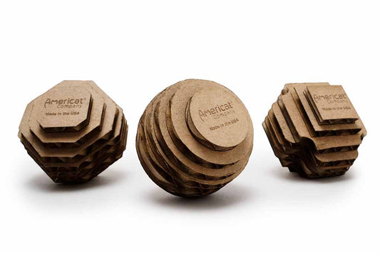 Cardboard cat toys