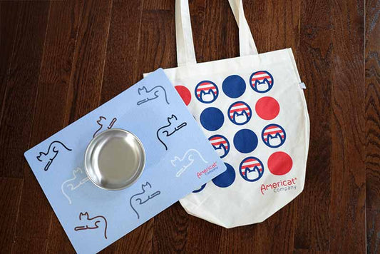 Cat Bowl &  Placemat – Gift Set