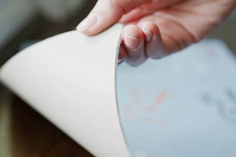 Waterproof backing of cat placemat