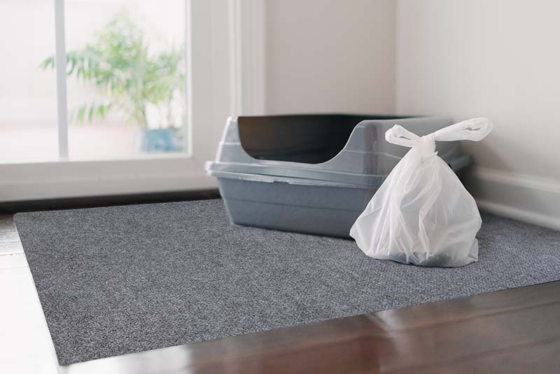 Made in USA mat for cat litter boxes