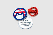 Load image into Gallery viewer, Made in the USA Americat cat identification tag
