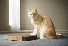 Load image into Gallery viewer, Cat on corner scratching pad that is made in USA
