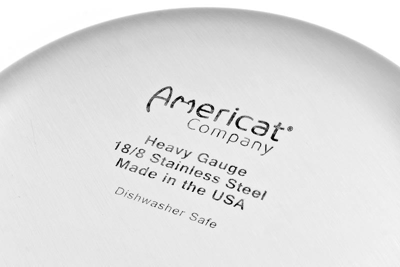 Made in the USA cat bowl stand stainless steel