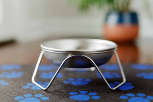 Made in USA stainless steel cat bowl stand